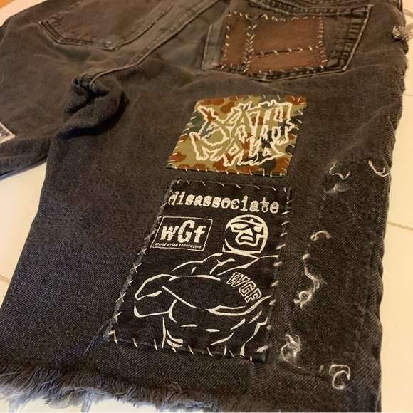 NYC Street Punk shorts with rad vintage patches - Picture 6 of 7